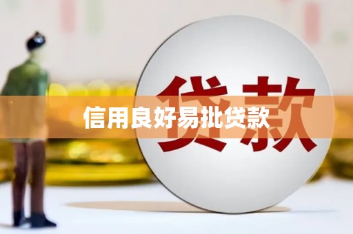 盐田信用良好易批贷款