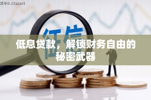 士林低息贷款，解锁财务自由的秘密武器