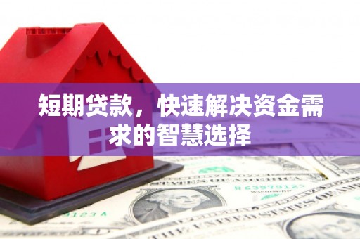 自贡短期贷款，快速解决资金需求的智慧选择
