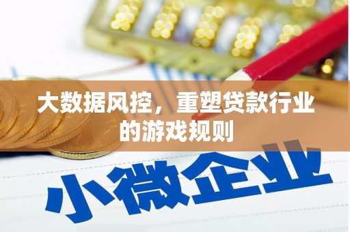 三亚大数据风控，重塑贷款行业的游戏规则