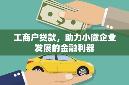 囊谦工商户贷款，助力小微企业发展的金融利器