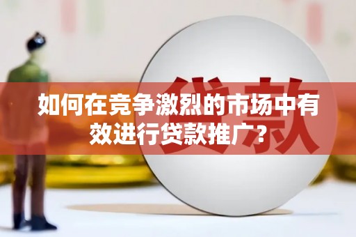 南安如何在竞争激烈的市场中有效进行贷款推广？
