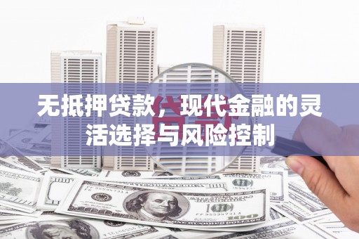 江永无抵押贷款，现代金融的灵活选择与风险控制