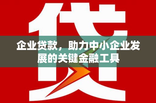 合川企业贷款，助力中小企业发展的关键金融工具