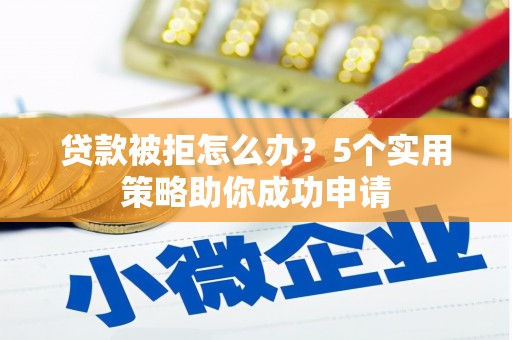 娄星贷款被拒怎么办？5个实用策略助你成功申请