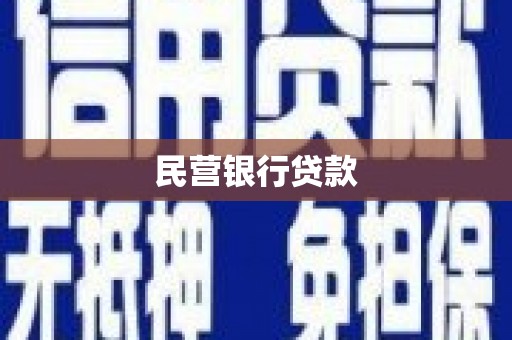 陆丰民营银行贷款