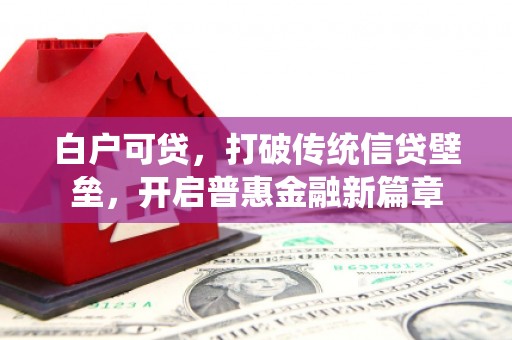 六安白户可贷，打破传统信贷壁垒，开启普惠金融新篇章
