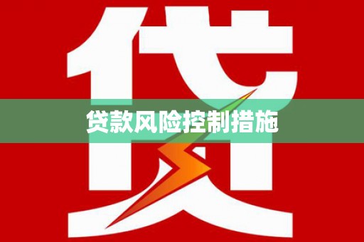 绥滨贷款风险控制措施