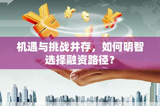 石冈机遇与挑战并存，如何明智选择融资路径？